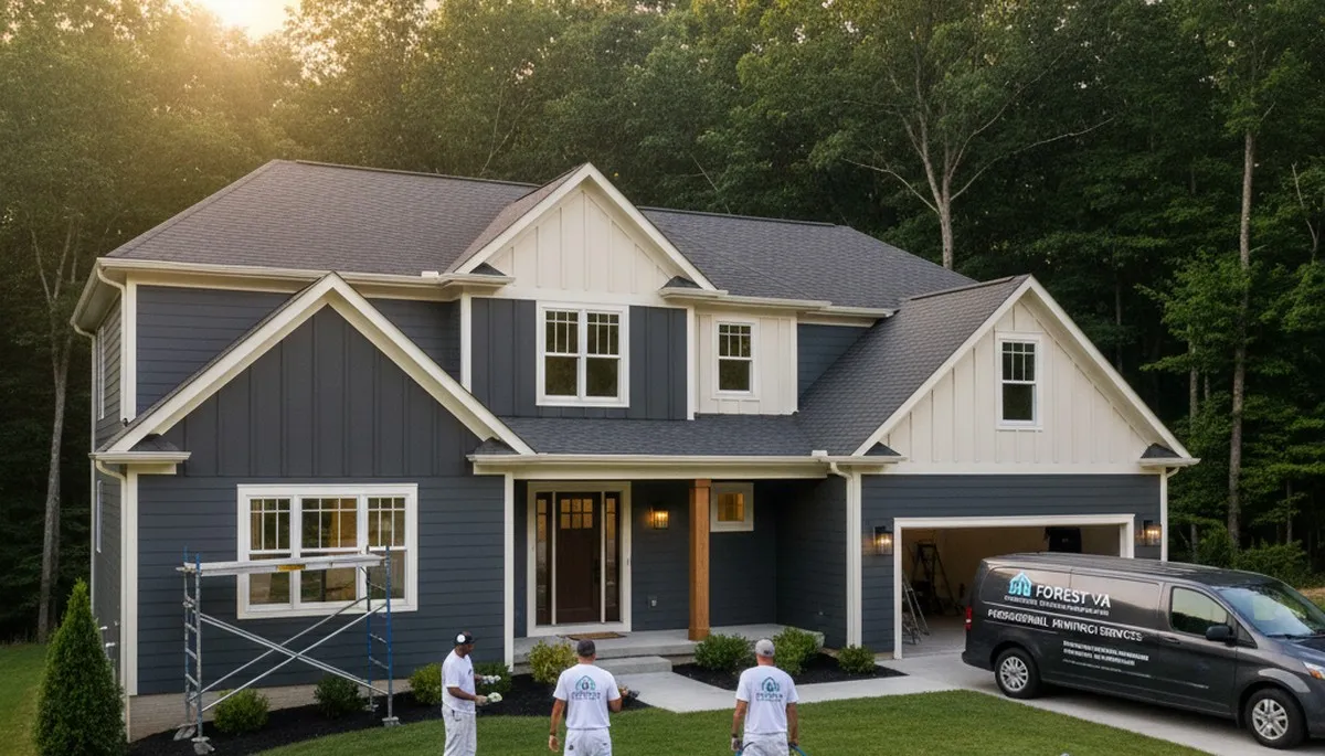 Professional house painters providing exterior home painting in Lynchburg, VA